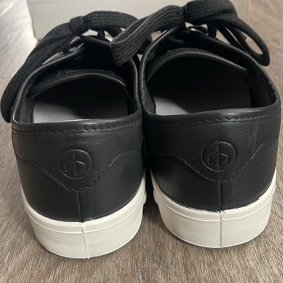 Rag & Bone Standard Issue Black Leather Lace Up Sneakers Size 10 - Picture 7 of 13